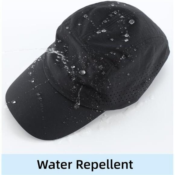 Mens Quick Dry Running Hat Lightweight Reflective Sports Cap UV Protection - Picture 6 of 7